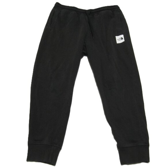 NORTHFACE Jogger Sweatpants Men L 34x26 Black Workout running Drawstring Pockets - Picture 1 of 16